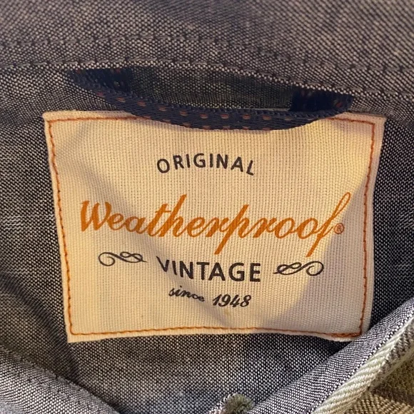 Weatherproof Olive and Charcoal Plaid Shirt - Picture 2 of 5